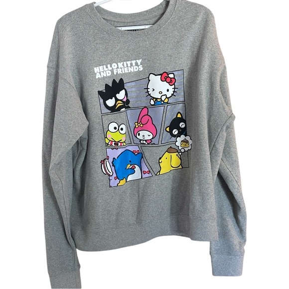 Hello Kitty Tops - Sanrio hello kitty and friends Cotton Blend Long Sleeve Sweatshirt size XL